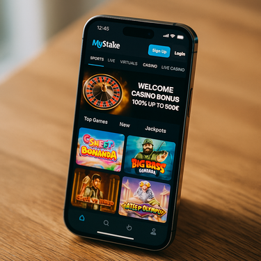MyStake - Mobile Casino Platform - Responsive Design